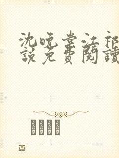 沈晚棠江祁的小说免费阅读