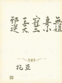 邪王宠妻无限:逆天三小姐
