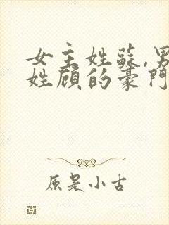 女主姓苏,男主姓顾的豪门总裁小说