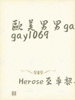 欧美男男gaygay1069