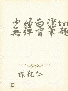 少妇白洁txt无弹窗笔趣阁