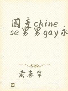 国产chinese男男gay永久封面