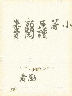朱颜原著小说免费阅读