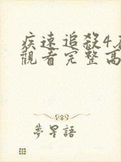 疾速追杀4在线观看完整高清