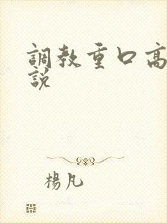 调教重口高h小说封面