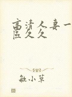 高清人妻一区二区久久