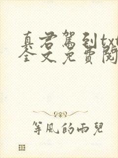 真君驾到txt全文免费阅读封面