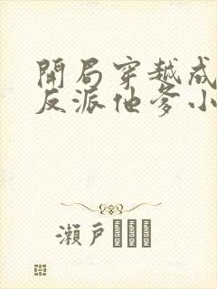 开局穿越成炮灰反派他爹小说封面
