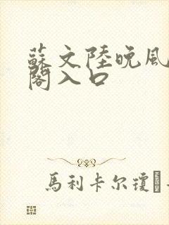 苏文陆晚风笔趣阁入口