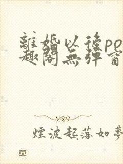 离婚以后po笔趣阁无弹窗封面