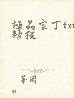 极品家丁txt精校