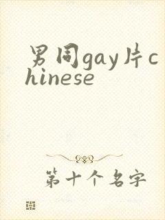 男同gay片chinese