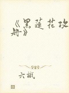 《黑莲花攻略手册》封面