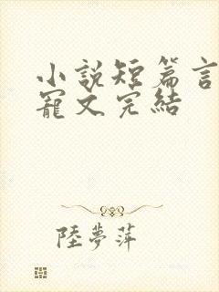 小说短篇言情甜宠文完结封面