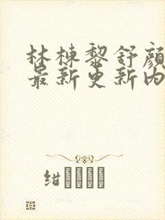 林栋黎舒颜小说最新更新内容阅读封面