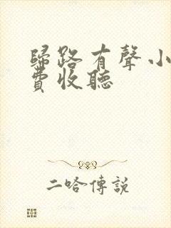 归路有声小说免费收听封面