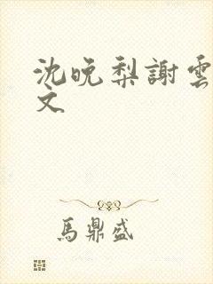 沈晚梨谢云迟全文