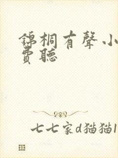 锦桐有声小说免费听封面
