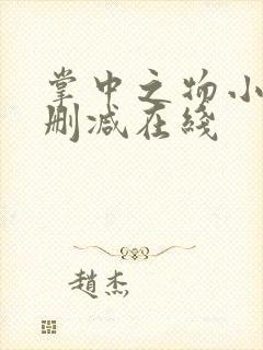 掌中之物小说无删减在线