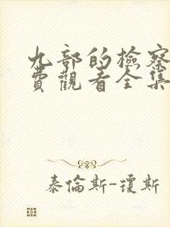 九部的检察官免费观看全集13集封面