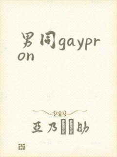 男同gaypron封面