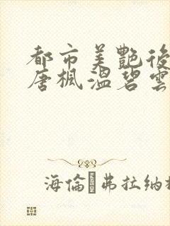 都市美艳后宫(唐枫温碧云)小说封面