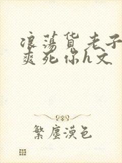 浪荡货老子大吗爽死你h文