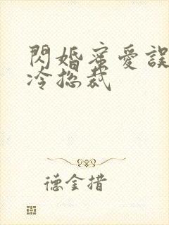闪婚蜜爱误嫁高冷总裁