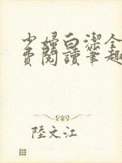 少妇白洁全文免费阅读笔趣阁