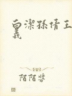 白洁孙倩王申高义封面