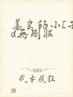 善良的小[子bd无删版