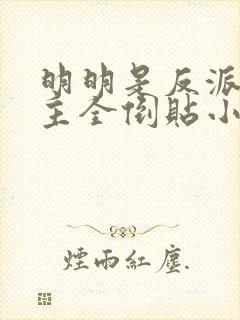 明明是反派,女主全倒贴小说封面