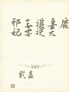 邪王追妻废材狂妃要逆天封面