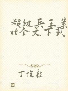 超级兵王叶谦txt全文下载