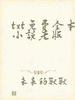 txt免费全本小说老版