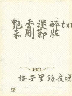艳香迷醉txt未删节版