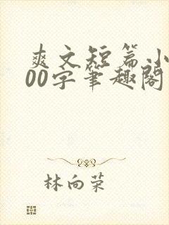 爽文短篇小说500字笔趣阁