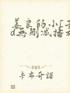 善良的小[子hd无删减播放一区