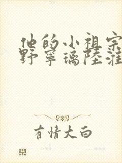 他的小祖宗甜又野宁璃陆淮封面