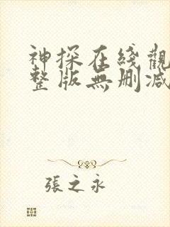 神探在线观看完整版无删减