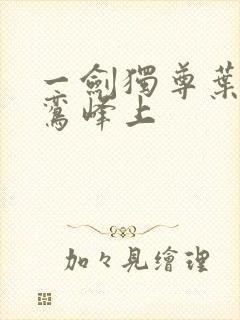 一剑独尊叶玄青鸾峰上