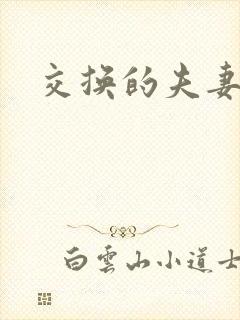 交换的夫妻小说