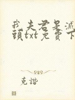我夫君是灭世魔头txt免费下载小说
