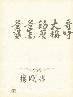 爸爸的大哥的老婆怎么称呼
