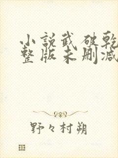 小说武破乾坤完整版未删减小说