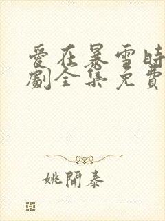 爱在暴雪时分短剧全集免费观看