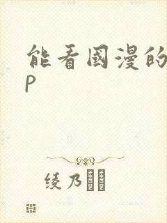 能看国漫的app