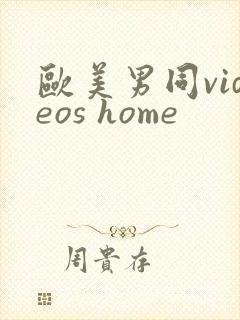 欧美男同videos home