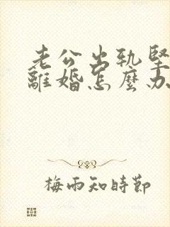 老公出轨坚持要离婚怎么办封面