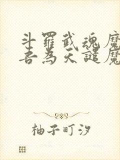 斗罗武魂魔神柱吾为天谴魔主